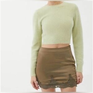 Urban Outfitters Under the Moon Satin Mini Skirt